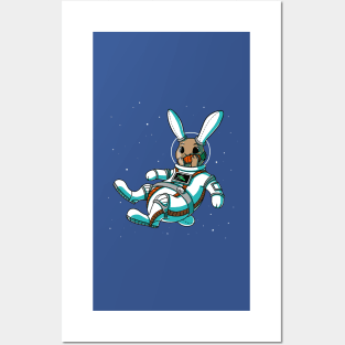 Astronaut Kaninchen Posters and Art